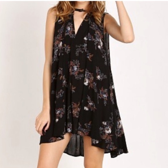 Free People Black Tree Swing Tunic Dress - Picture 4 of 16